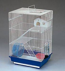 Hamster triple story cage with accessories
