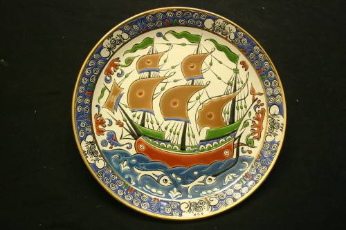 GREEK HAND MADE WALL PLATE.