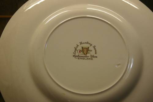 AMBASSADOR WARE ENGLAND, ENGLISH HUNTING SCENES.