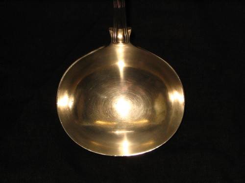 LARGE SIVER SOUP LADLE (SEE BELOW)