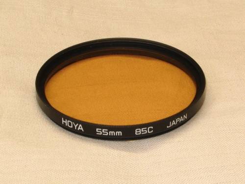 "HOYA" 55 mm. 85c. JAPAN. FILTER.