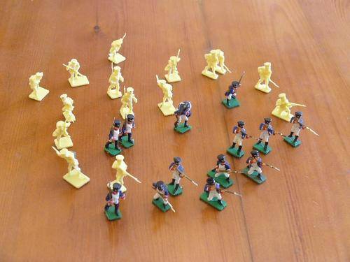 Airfix Napoleonic French Infantry 1/72 scale - 28 unboxed figures
