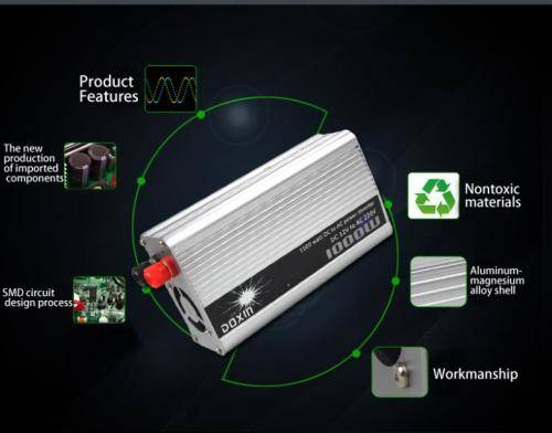 1000Watt Power Inverter DC 12V AC 220V