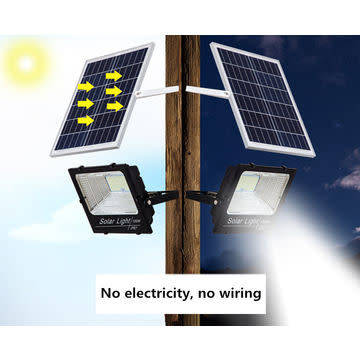 High Quality IP67 Waterproof 25W Solar Led Flood Light with senor and remote control