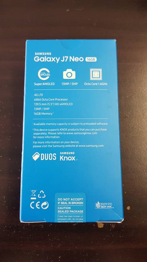SAMSUNG GALAXY J7 NEO DUAL SIM GOLD BRAND NEW