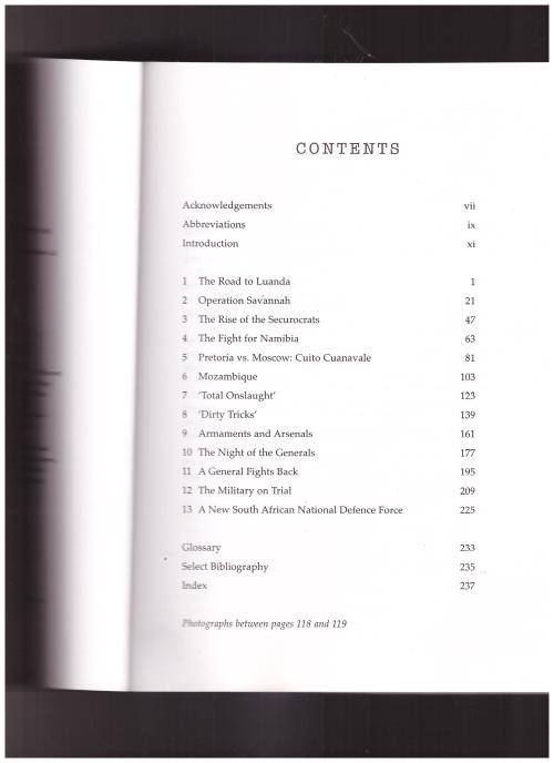 DAYS OF THE GENERALS, THE UNTOLD STORY OF SOUTH AFRICA'S APARTHEID-ERA MILITARY GENERALS