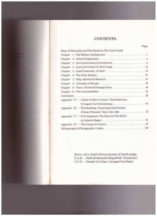 BOER PRISONERS OF WAR IN BERMUDA