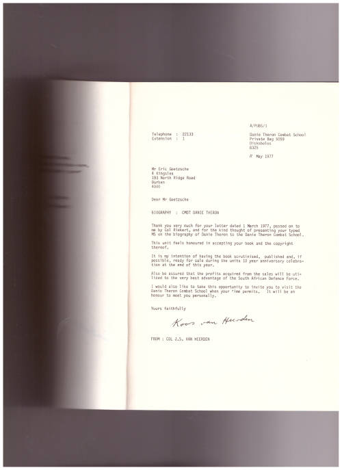 DANIE THERON THE KING OF SCOUTS *SIGNED*