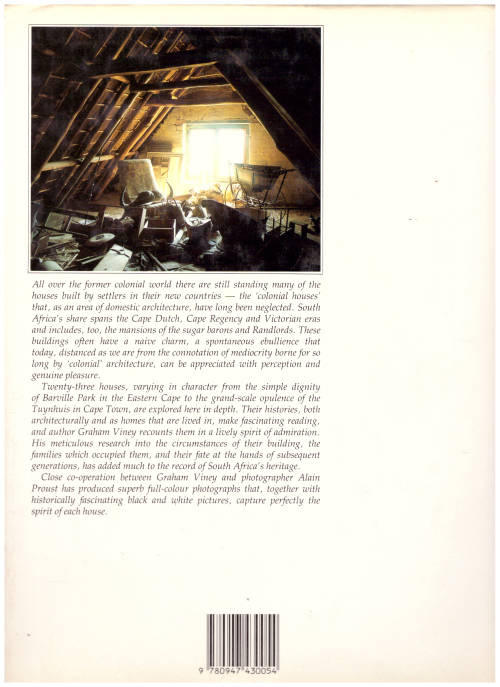 COLONIAL HOUSES OF SOUTH AFRICA
