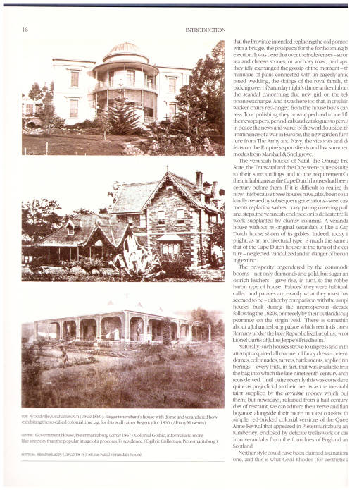 COLONIAL HOUSES OF SOUTH AFRICA