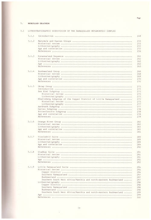 REPUBLIC OF SOUTH AFRICA GEOLOGICAL SURVEY, STRATIGRAPHY OF SOUTH AFRICA