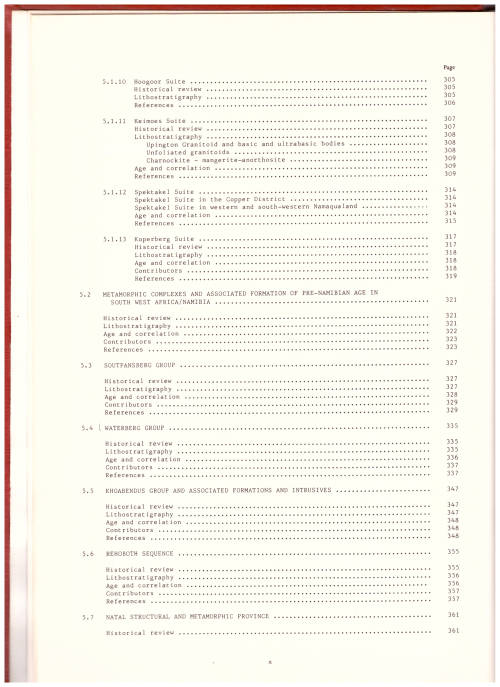 REPUBLIC OF SOUTH AFRICA GEOLOGICAL SURVEY, STRATIGRAPHY OF SOUTH AFRICA
