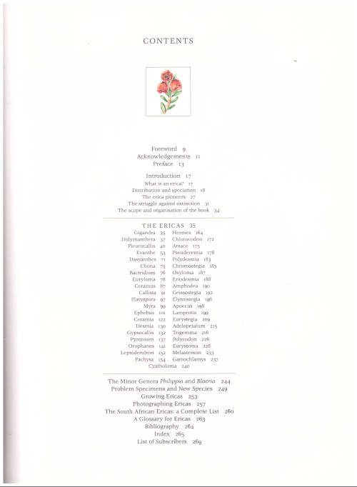 ERICAS OF SOUTH AFRICA