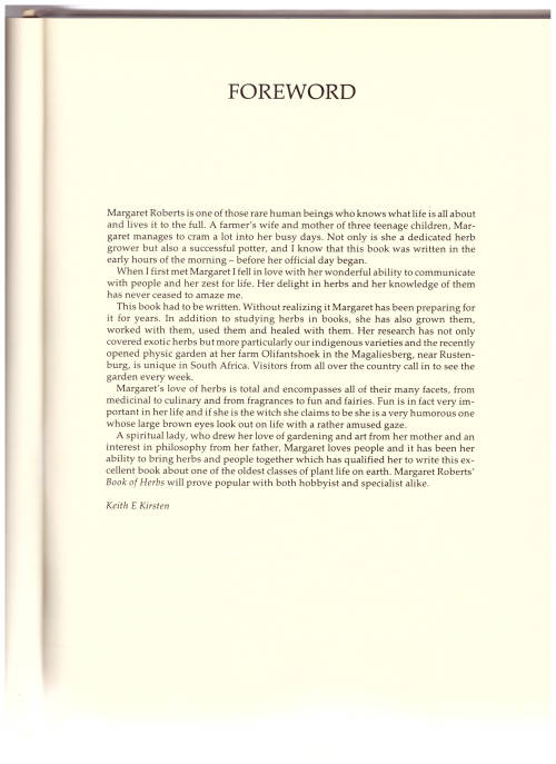 MARGARET ROBERTS` BOOK OF HERBS