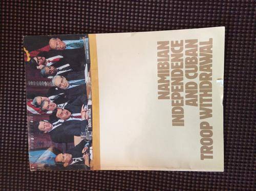 Namibian independence and Cuban troop withdrawal, first edition, May 1989