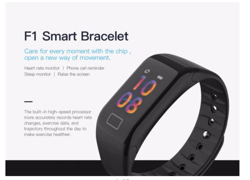 Wearfit Fitness Smart Bracelet with Heart Rate