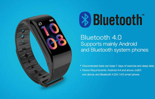 Wearfit Fitness Smart Bracelet with Heart Rate