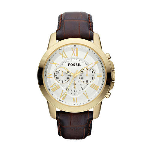 Fossil Grant Leather Watch â Brown FS4767