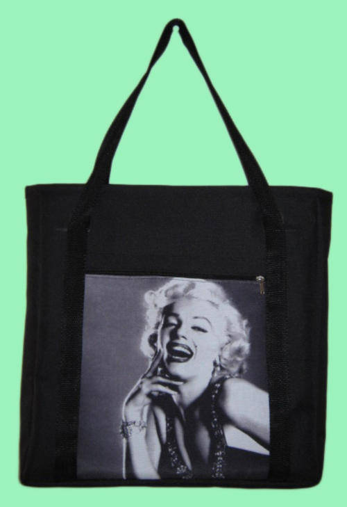 MARILYN MONROE ZIP TOP TOTE BAG 04