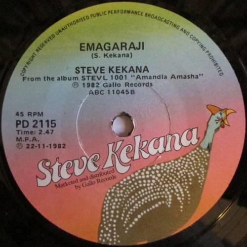 STEVE KEKANA - FEEL SO STRONG / EMAGARAJI (7 INCH SINGLE/VINYL)