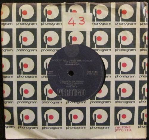 STATUS QUO - ROCKIN¿ ALL OVER THE WORLD / RING FOR A CHANGE (SEVEN INCH SINGLE/VINYL)