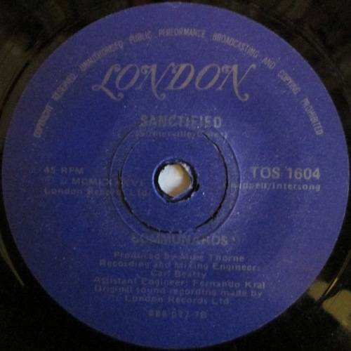 COMMUNARDS - DON¿T LEAVE ME THIS WAY / SANCTIFIED  (7 SINGLE/VINYL)