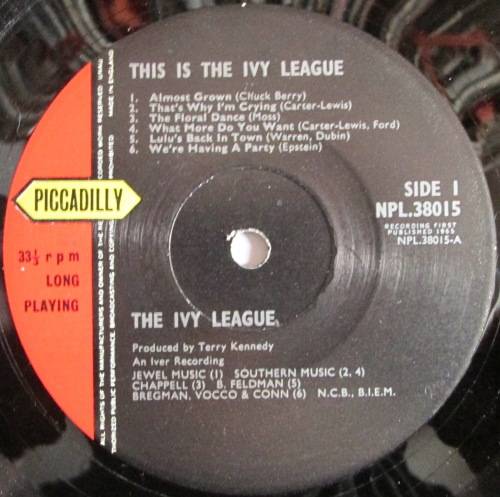THE IVY LEAGUE - THIS IS THE IVY LEAGUE (LP/VINYL)