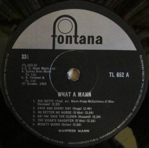 MANFRED MANN - WHAT A MANN (LP/VINYL)