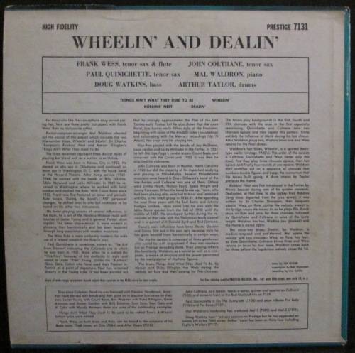 PRESTIGE ALL STARS featuring JOHN COLTRANE / FRANK WESS / PAUL QUINICHETTE -WHEELIN¿ AND DEALIN¿(LP)