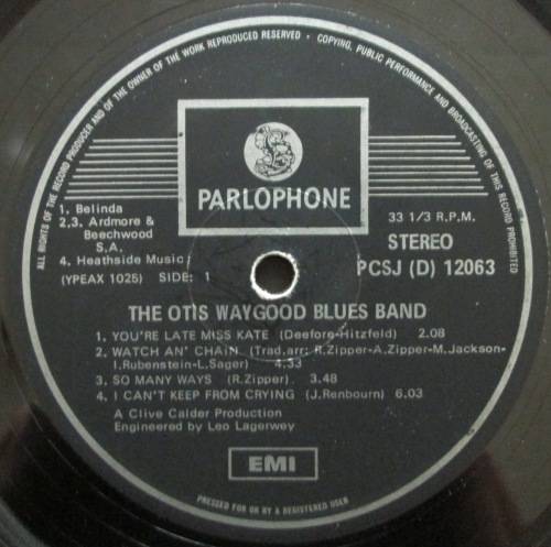 OTIS WAYGOOD BLUES BAND - OTIS WAYGOOD BLUES BAND (LP/VINYL)