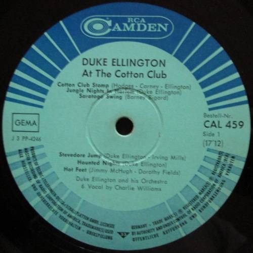 DUKE ELLINGTON - AT THE COTTON CLUB (LP/VINYL)