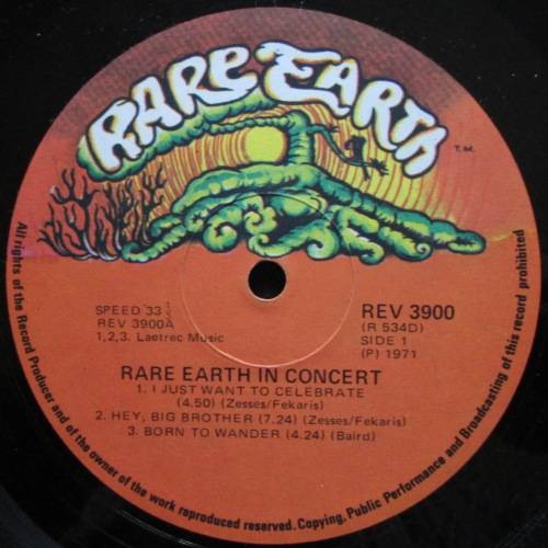 RARE EARTH - RARE EARTH IN CONCERT (2xLP/VINYL)