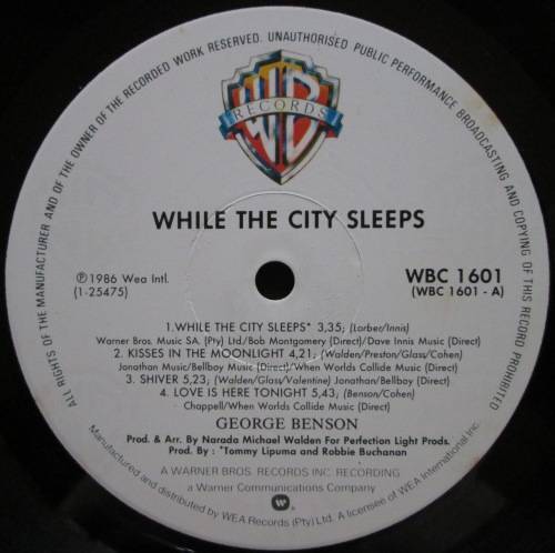 GEORGE BENSON - WHILE THE CITY SLEEPS (LP/VINYL)