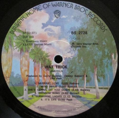 AMERICA - HAT TRICK (LP/VINYL)
