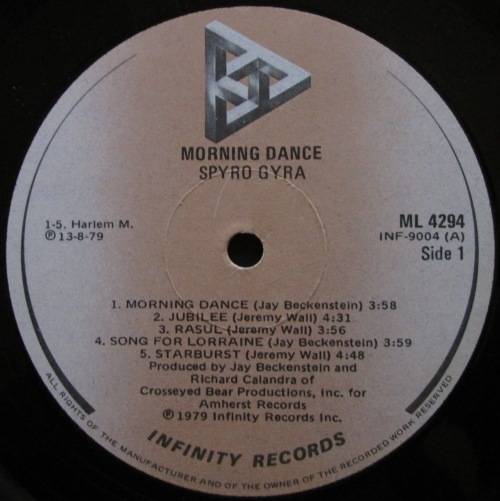 SPYRO GYRA -  MORNING DANCE  (LP/VINYL)