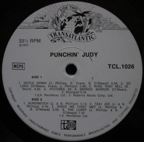 PUNCHIN JUDY - PUNCHIN JUDY  (LP/VINYL)