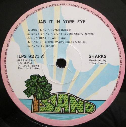 THE SHARKS - JAB IT IN THE EYE  (LP/VINYL)
