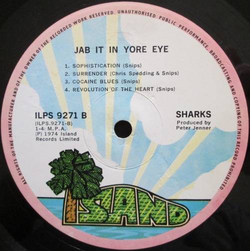 THE SHARKS - JAB IT IN THE EYE  (LP/VINYL)