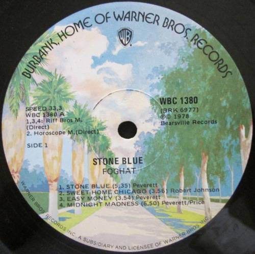 FOGHAT - STONE BLUE   (LP/VINYL)