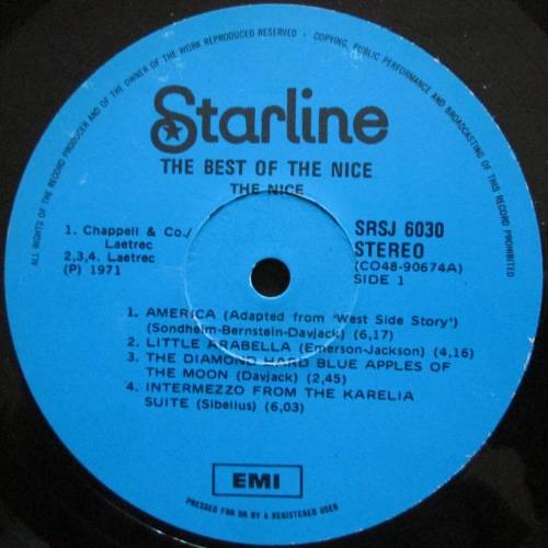 THE NICE - THE BEST OF THE NICE  (LP/VINYL)