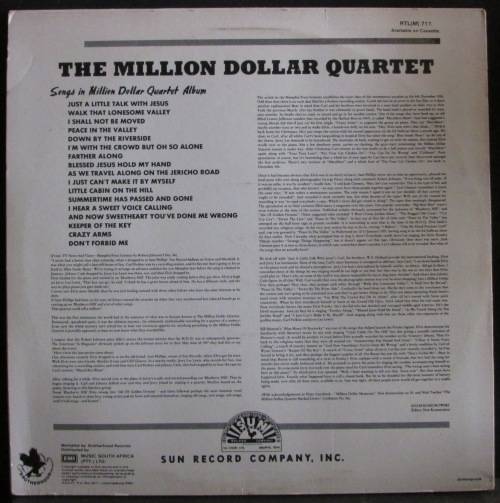 THE MILLION DOLLAR QUARTET - THE MILLION DOLLAR QUARTET  (LP/VINYL)