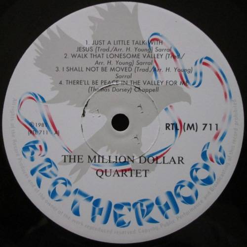 THE MILLION DOLLAR QUARTET - THE MILLION DOLLAR QUARTET  (LP/VINYL)