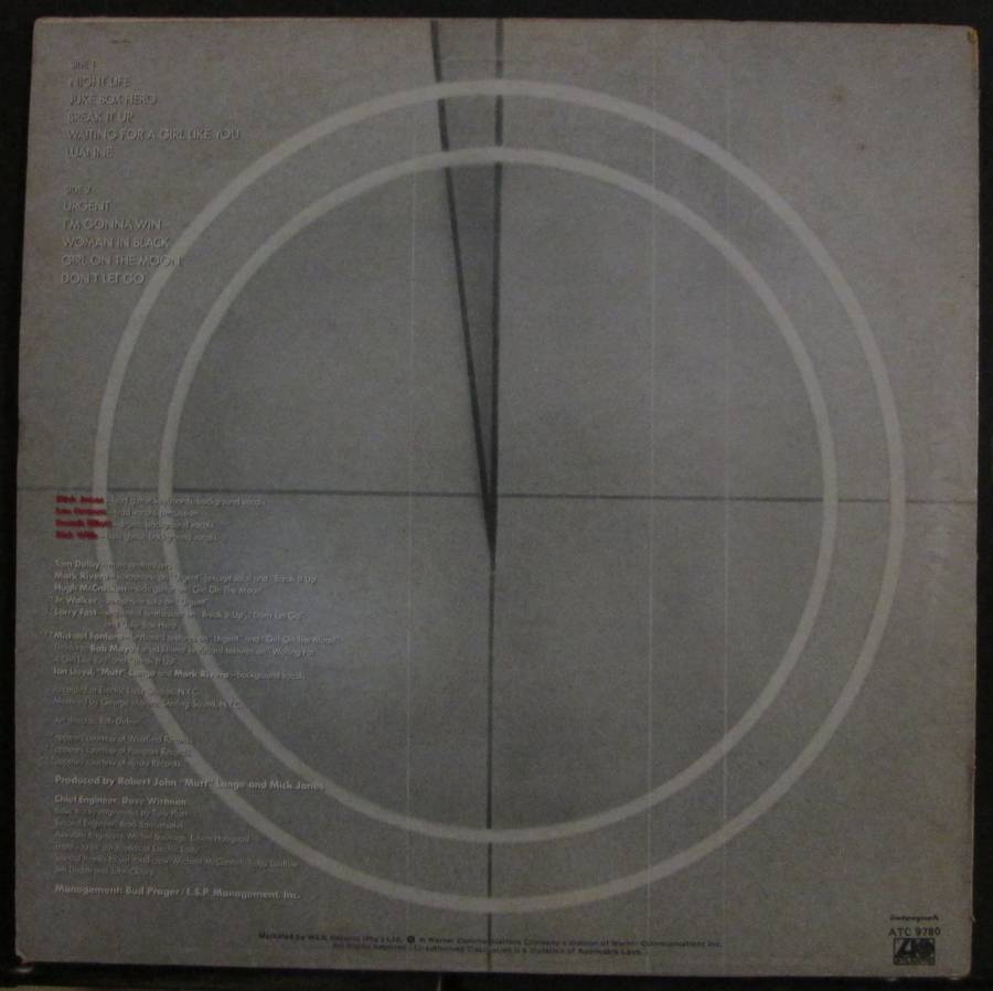 FOREIGNER - FOUR  (LP/VINYL)