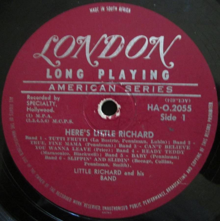 LITTLE RICHARD - HERES LITTLE RICHARD   (LP/VINYL)