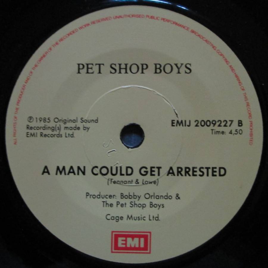 PET SHOP BOYS -  WEST END GIRLS / A MAN COULD GET ARRESTED (7 SINGLE/VINYL)