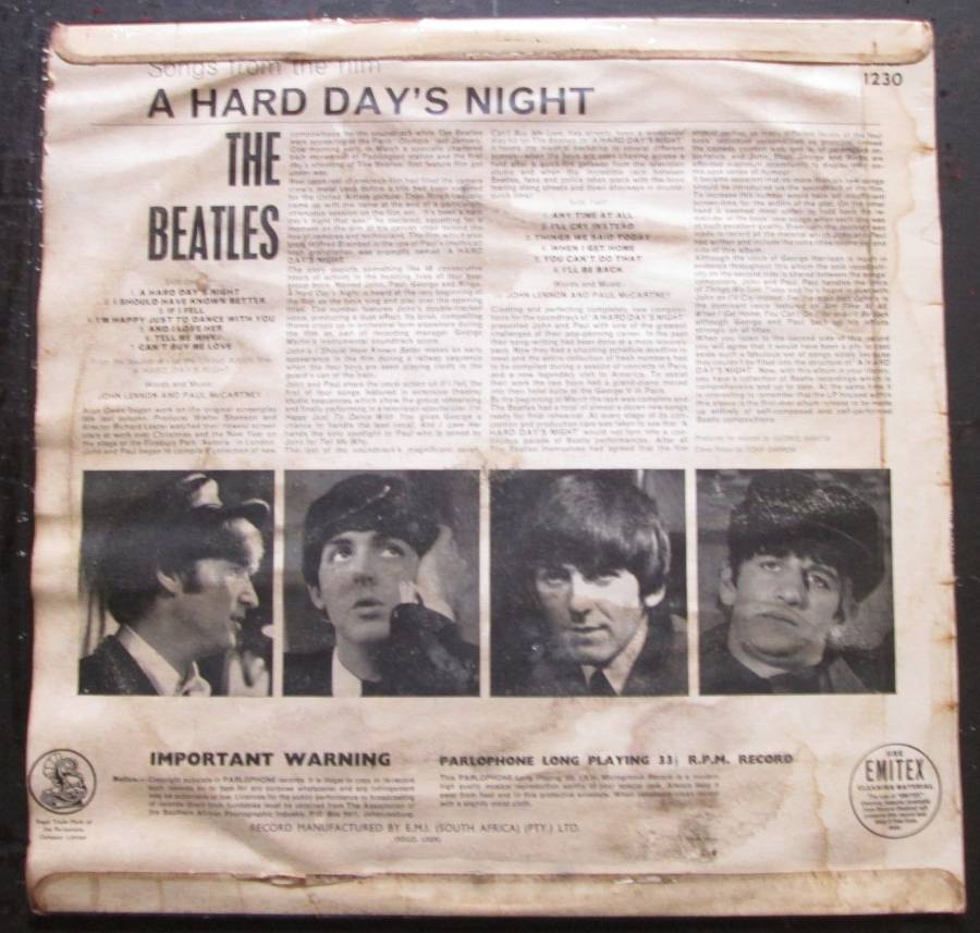 THE BEATLES - A HARD DAYS NIGHT  (LP/VINYL)
