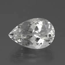 5.23 ct White Topaz - Pear Cut Faceted