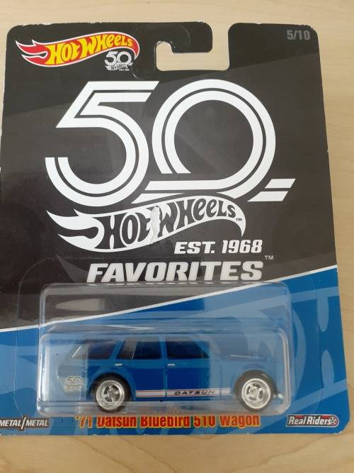 HOT WHEELS 50TH FAVORITES `71 DATSUN BLUEBIRD 510 WAGON