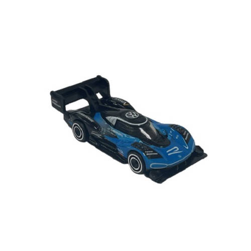 HOT WHEELS PREMIUM TEAM TRANSPORTER VOLKSWAGEN ID-R ON AERO LIFT TRUCK
