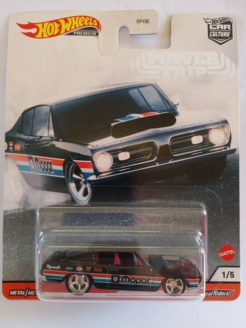 HOT WHEELS PREMIUM `POWER TRIP` PLYMOUTH BARRACUDA HEMI